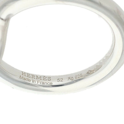 HERMES Echappe MM Silver Ring Size ONE SIZE