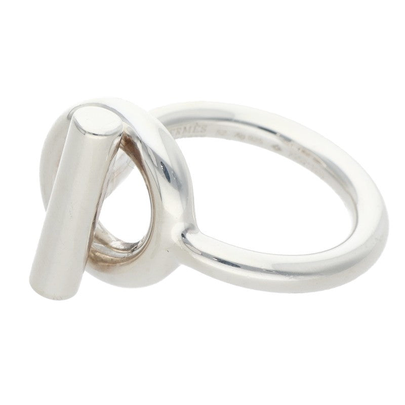 HERMES Echappe MM Silver Ring Size ONE SIZE