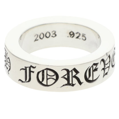 Chrome Hearts 6mm Spacer Forever Silver Ring Size US 5