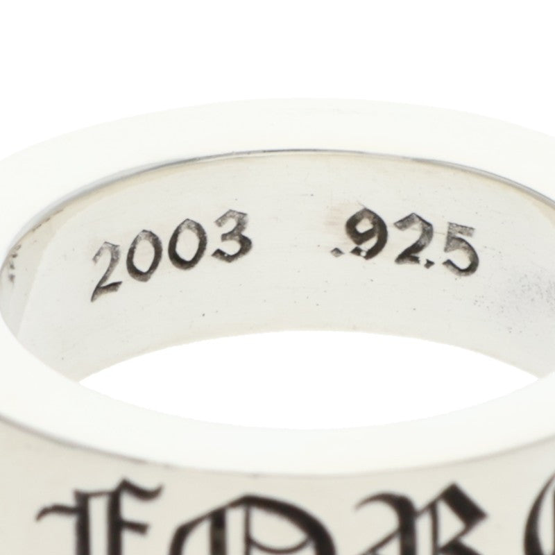 Chrome Hearts 6mm Spacer Forever Silver Ring Size US 5