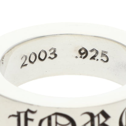 Chrome Hearts 6mm Spacer Forever Silver Ring Size US 5