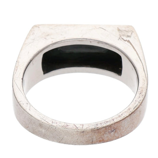 TOM WOOD 925 Green Marble Peaky Ring Size ONE SIZE
