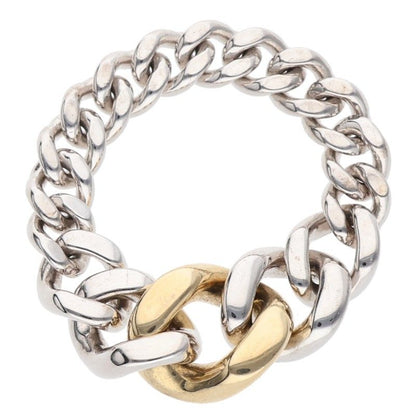 TOM WOOD 925 Dean Band Duo Gold Combo Ring Size 15.5