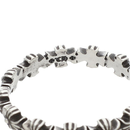 Chrome Hearts Tiny E CH Plus Band Silver Ring Size US 9