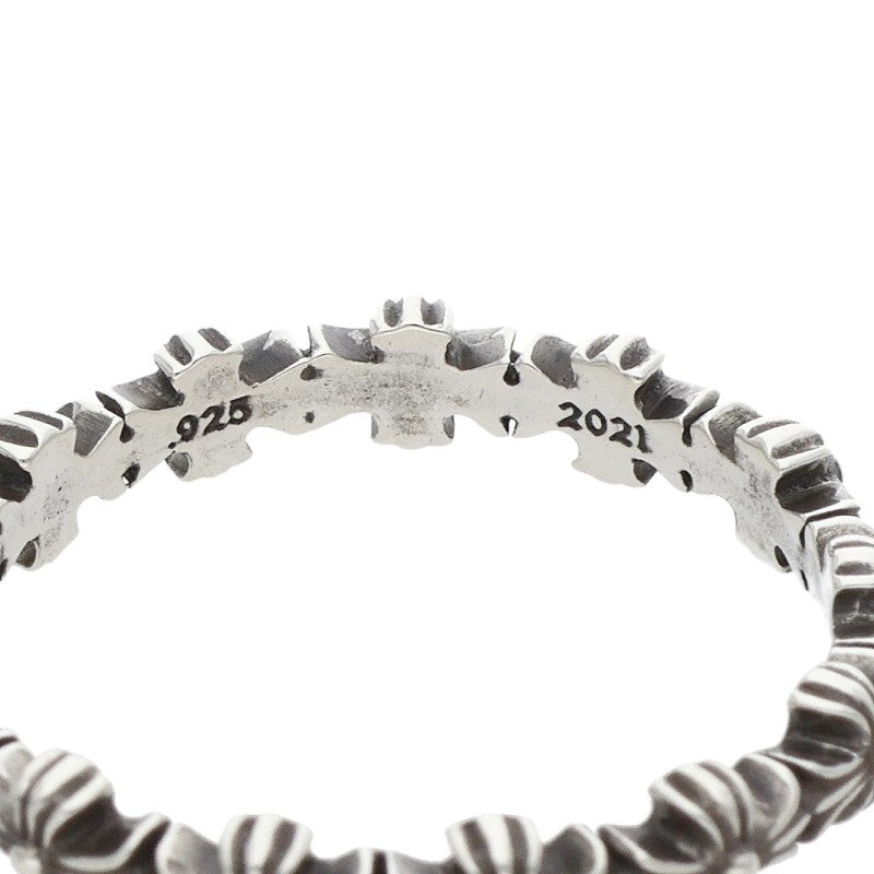 Chrome Hearts Tiny E CH Plus Band Silver Ring Size US 9