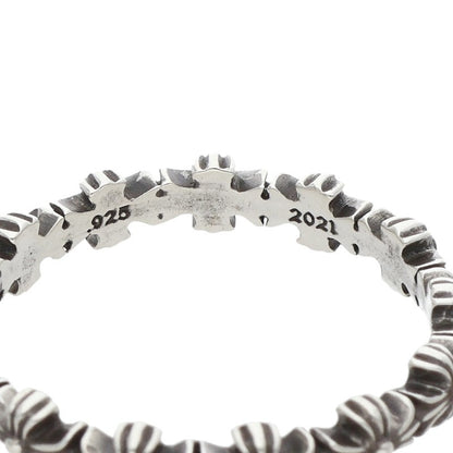 Chrome Hearts Tiny E CH Plus Band Silver Ring Size US 9