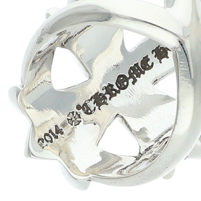 Chrome Hearts INFINITY CH CROSS Silver Ring Size ONE SIZE