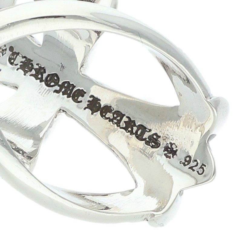 Chrome Hearts INFINITY CH CROSS Silver Ring Size ONE SIZE
