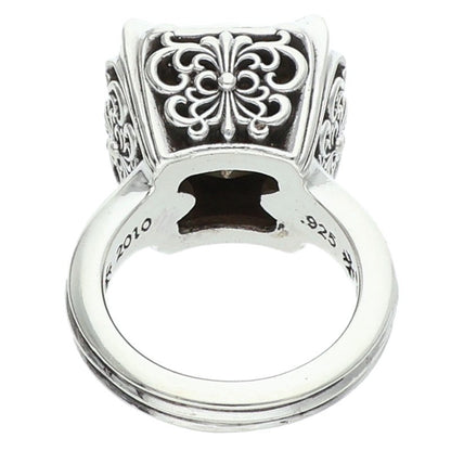 Chrome Hearts COCK TAIL WRAP Butterfly Silver Ring Size 6.5