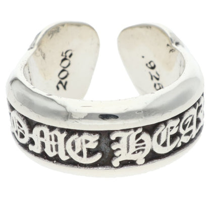 Chrome Hearts SM SCROLL LABEL Silver Ring Size US 3