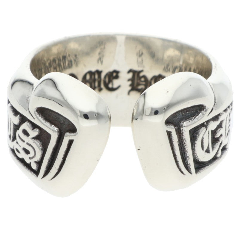 Chrome Hearts SM SCROLL LABEL Silver Ring Size US 3