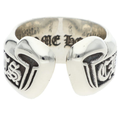 Chrome Hearts SM SCROLL LABEL Silver Ring Size US 3
