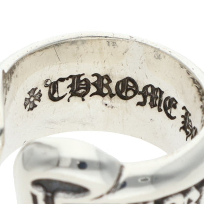 Chrome Hearts SM SCROLL LABEL Silver Ring Size US 3