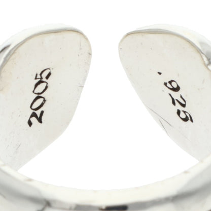 Chrome Hearts SM SCROLL LABEL Silver Ring Size US 3