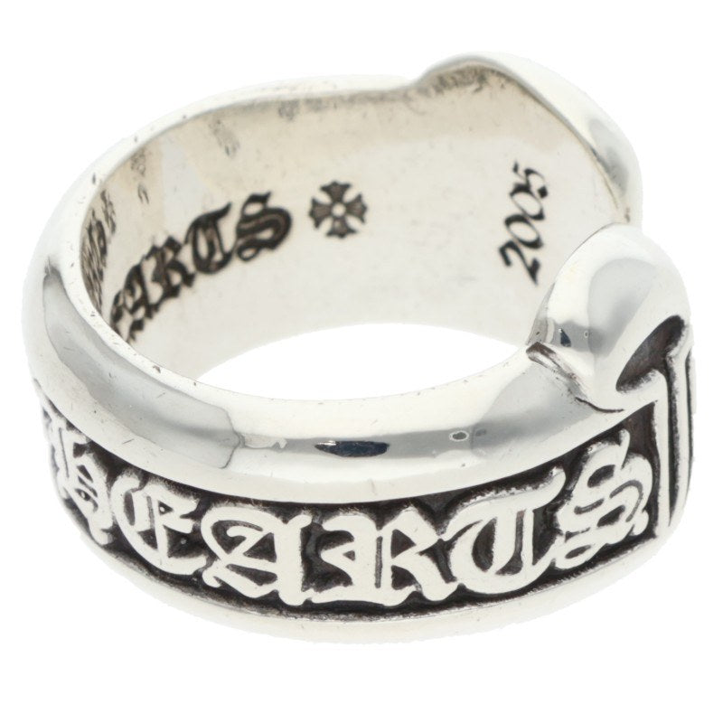 Chrome Hearts SM SCROLL LABEL Silver Ring Size US 3