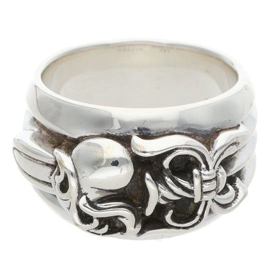 Chrome Hearts DAGGER HEART Silver Ring Size ONE SIZE
