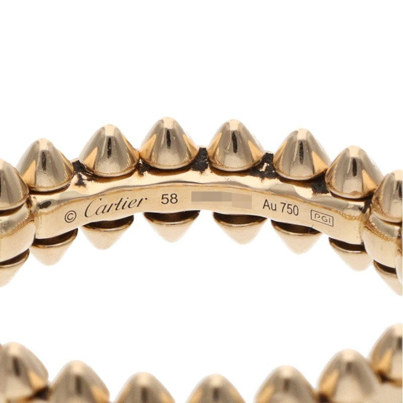Cartier Clash SM K18 Yellow Gold Ring Size ONE SIZE