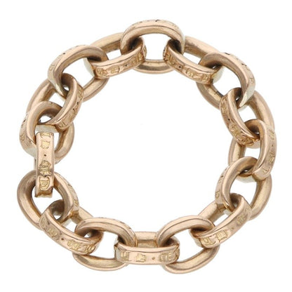 Chrome Hearts 22K Paper Chain Gold Ring Yellow Size US 8