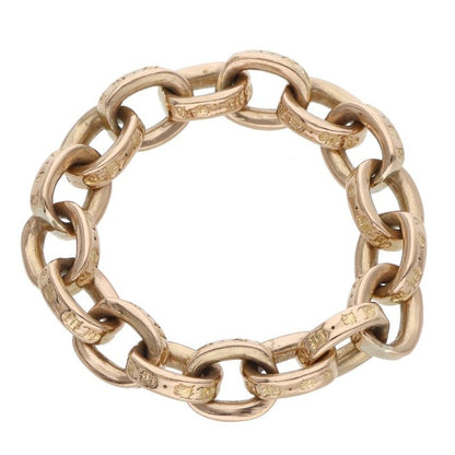Chrome Hearts 22K Paper Chain Gold Ring Yellow Size US 8