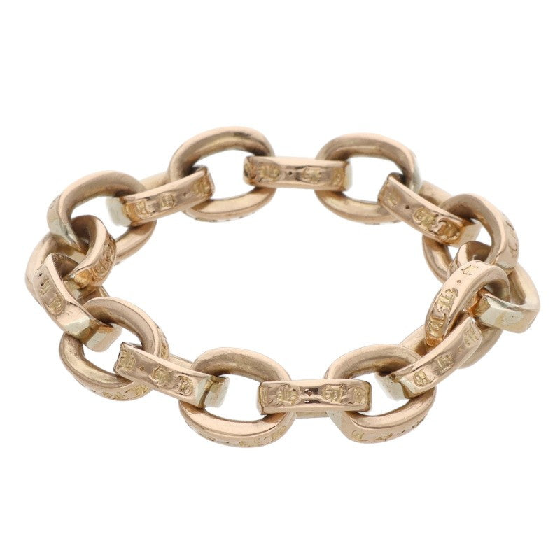 Chrome Hearts 22K Paper Chain Gold Ring Yellow Size US 8