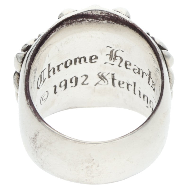 Chrome Hearts Keeper Sterling Silver Ring Size JP 15
