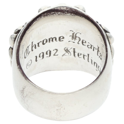 Chrome Hearts Keeper Sterling Silver Ring Size JP 15