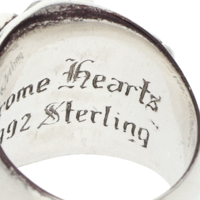 Chrome Hearts Keeper Sterling Silver Ring Size JP 15