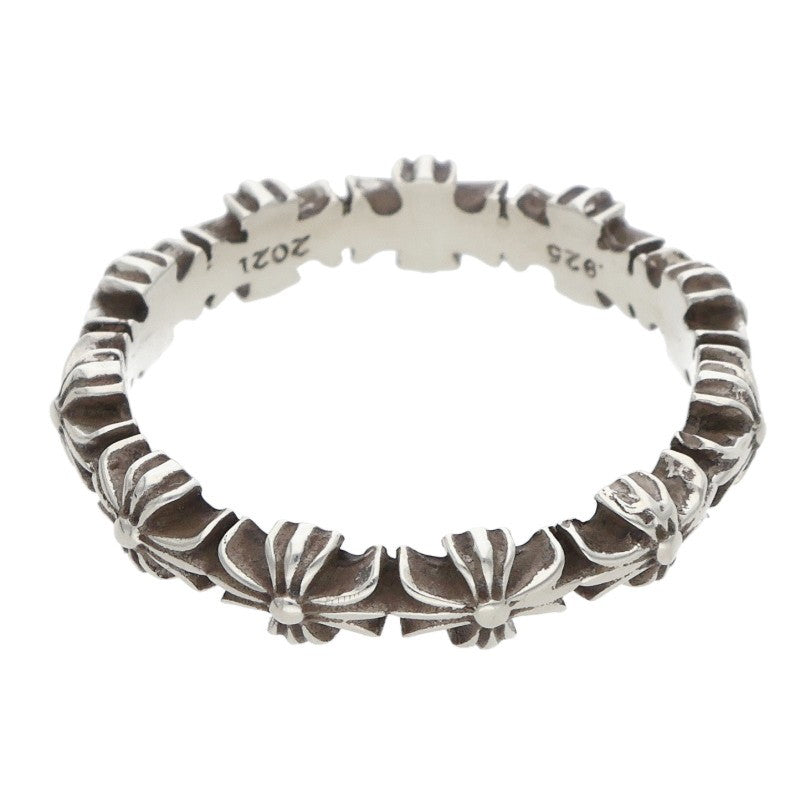 Chrome Hearts TINY E CH PLUS BAND Silver Ring Size ONE SIZE