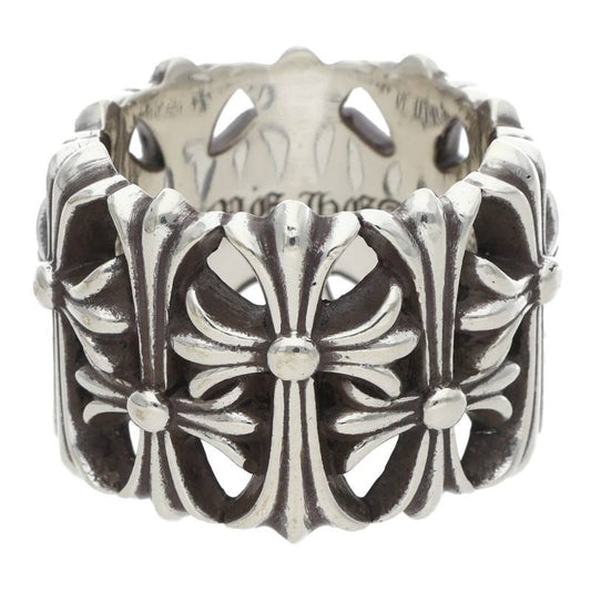 Chrome Hearts CEMETERY CROSS Silver Ring Size ONE SIZE