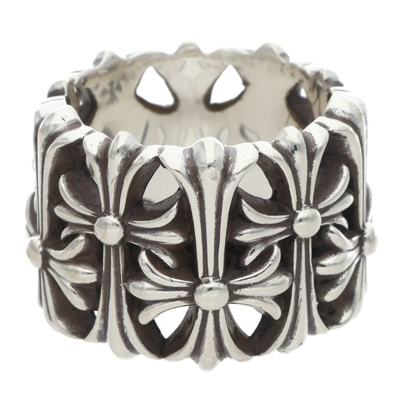 Chrome Hearts CEMETERY CROSS Silver Ring Size ONE SIZE
