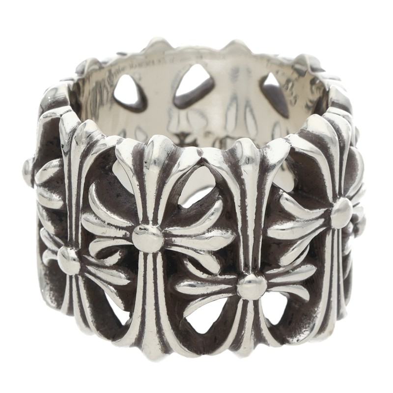 Chrome Hearts CEMETERY CROSS Silver Ring Size ONE SIZE