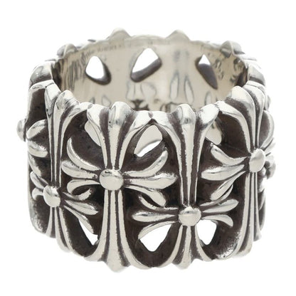 Chrome Hearts CEMETERY CROSS Silver Ring Size ONE SIZE