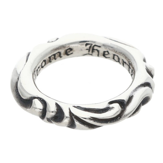 Chrome Hearts SCRL BAND Silver Ring Size ONE SIZE
