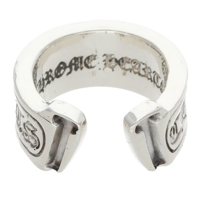 Chrome Hearts LG Scroll Label Silver Ring Size ONE SIZE