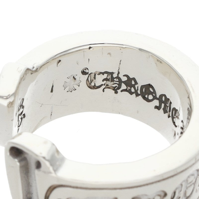 Chrome Hearts LG Scroll Label Silver Ring Size ONE SIZE