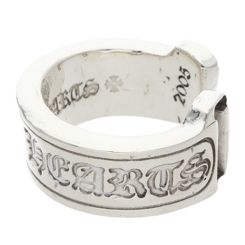 Chrome Hearts LG Scroll Label Silver Ring Size ONE SIZE