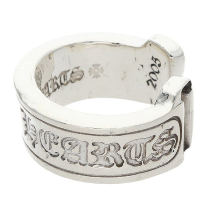 Chrome Hearts LG Scroll Label Silver Ring Size ONE SIZE