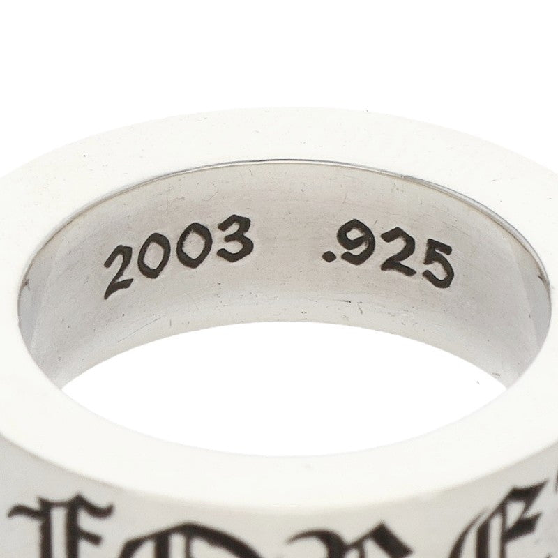 Chrome Hearts 6mm Spacer Forever Silver Ring Size US 3.5