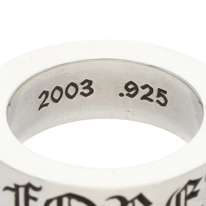 Chrome Hearts 6mm Spacer Forever Silver Ring Size US 3.5