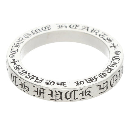 Chrome Hearts 3mm Spacer FUCKYOU Silver Ring Size ONE SIZE