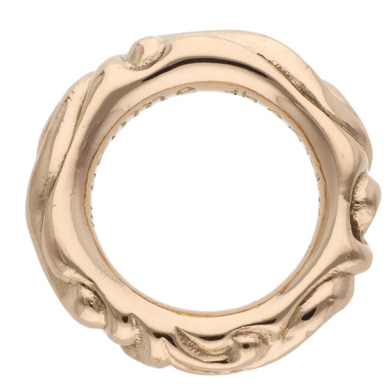 Chrome Hearts 22K SCRL BAND Gold Ring Size JP 9