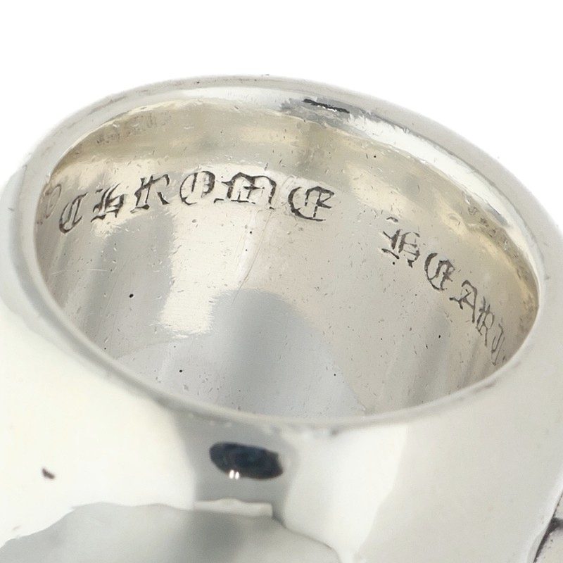 Chrome Hearts CLASSIC OVAL Cross Silver Ring Size US 9