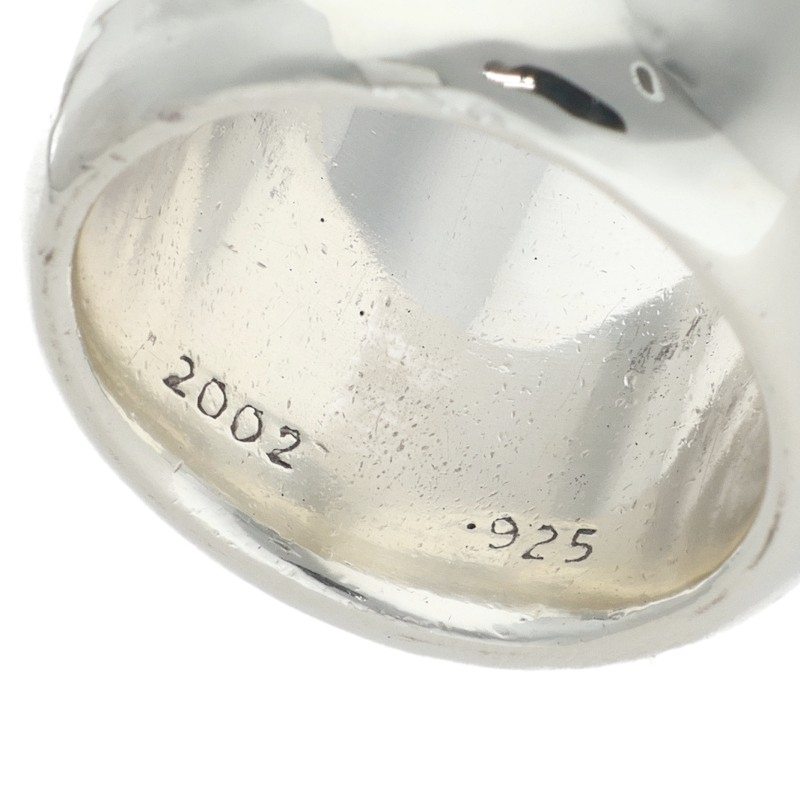 Chrome Hearts CLASSIC OVAL Cross Silver Ring Size US 9