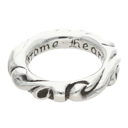 Chrome Hearts SCRL BAND Silver Ring Size ONE SIZE