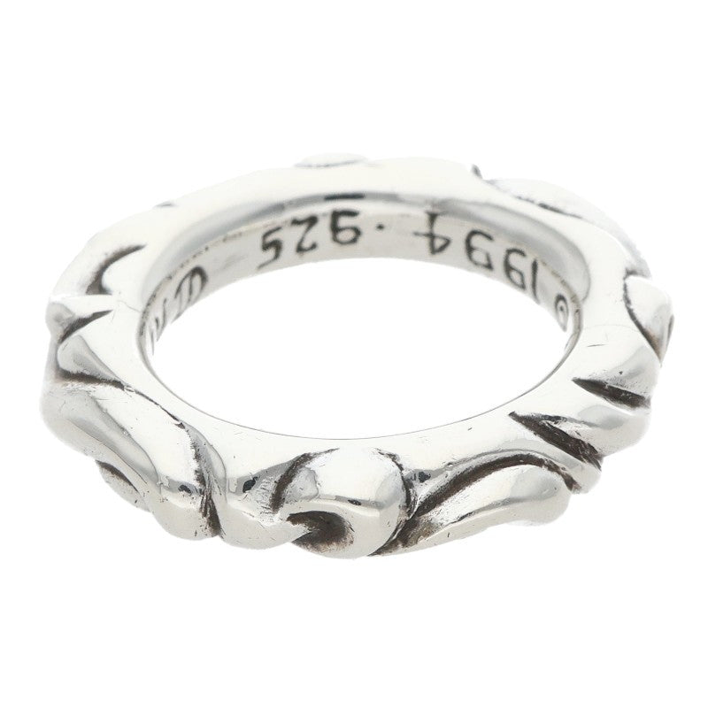 Chrome Hearts SCRL BAND Silver Ring Size ONE SIZE