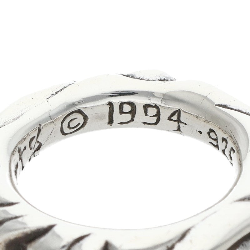 Chrome Hearts SCRL BAND Silver Ring Size ONE SIZE