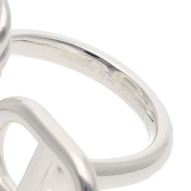 HERMES Chaine d'Ancre Alea II Silver Ring Size ONE SIZE