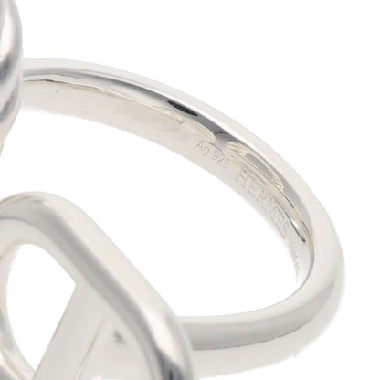 HERMES Chaine d'Ancre Alea II Silver Ring Size ONE SIZE