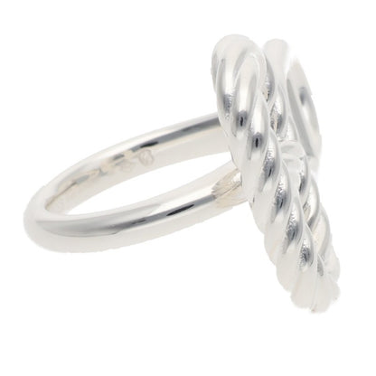 HERMES Chaine d'Ancre Alea II Silver Ring Size ONE SIZE
