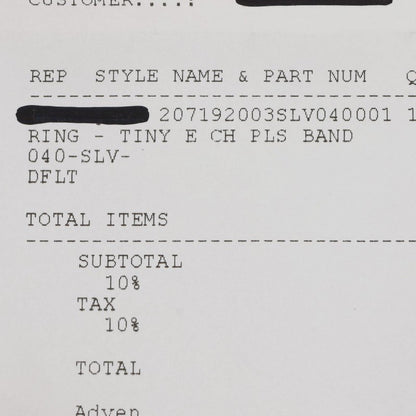 Chrome Hearts Tiny E CH Plus Band Sterling Size ONE SIZE